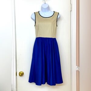 KATE SPADE Sleeveless 2-Tone Dress Size 2, NEW